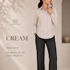 شومیز بیسیک Cream کرم M162