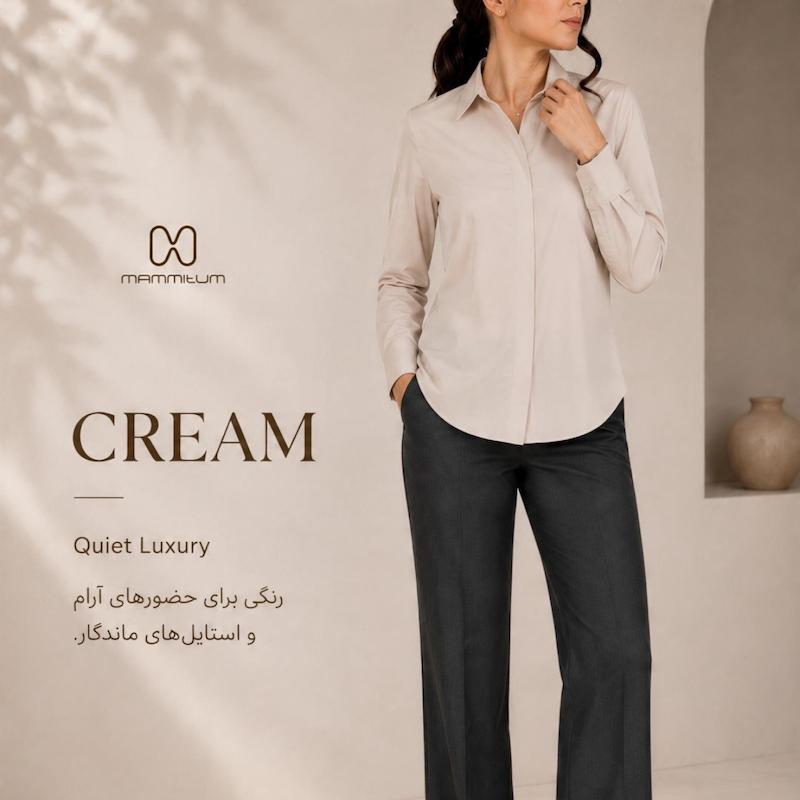 شومیز بیسیک Cream کرم M162