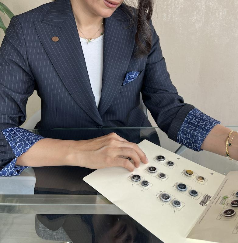 کت و شلوار زنانه دیپلمات سرمه ای | Blu Notte  کد M164، مامیتوم کت و شلوار زنانه