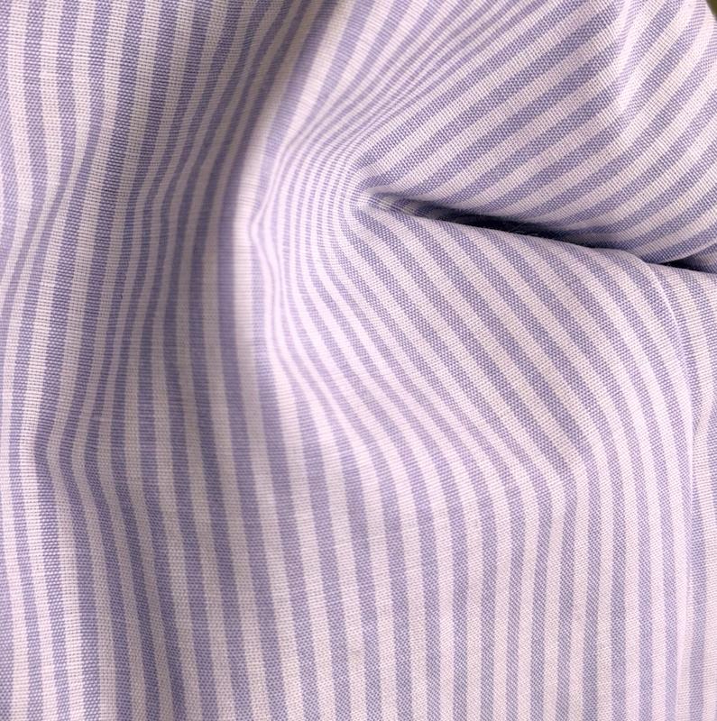 شومیز وینچستر راه راه یاسی M174  جنس: پوپلین  تن خور لباس : Slim Fit  طرح : وینچستر ( Winchester Shirt )