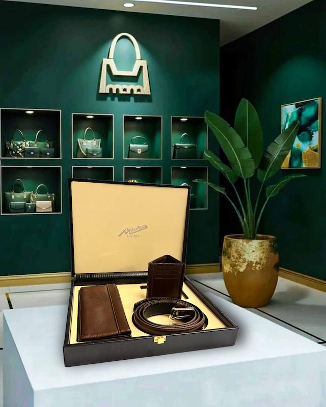 ست چرم (کمربند کیف پول جا کارتی )