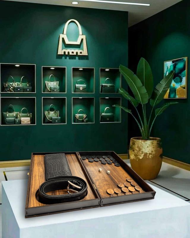 ست چرم با باکس هدیه بازی تخته نرد