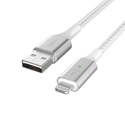   کابل شارژ سریع هوشمند تبدیل USB-A به لایتنینگ بلکین مدل CAA007bt04WH 