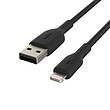 کابل شارژ  لایتنینگ به USB-A بلکین بسته 2تایی مدل PVC A-LTG 1M  BLK 2PK 