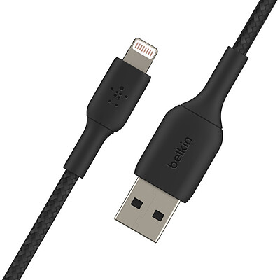 کابل تبدیل USB به لایتنینگ بلکین مدل CAA002bt1MBK طول 1 متر