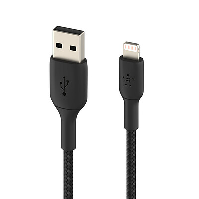 کابل تبدیل USB به لایتنینگ بلکین مدل CAA002bt1MBK طول 1 متر