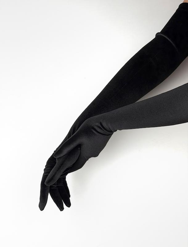 دستكش مخمل بلند 