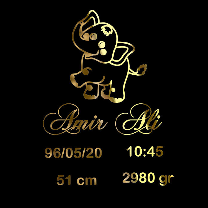 مشخصات کودک (طرح فیل)