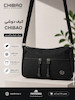 کیف دوشی پارچه‌ای CHIBAO مدل چند جیب زیپ‌دار 