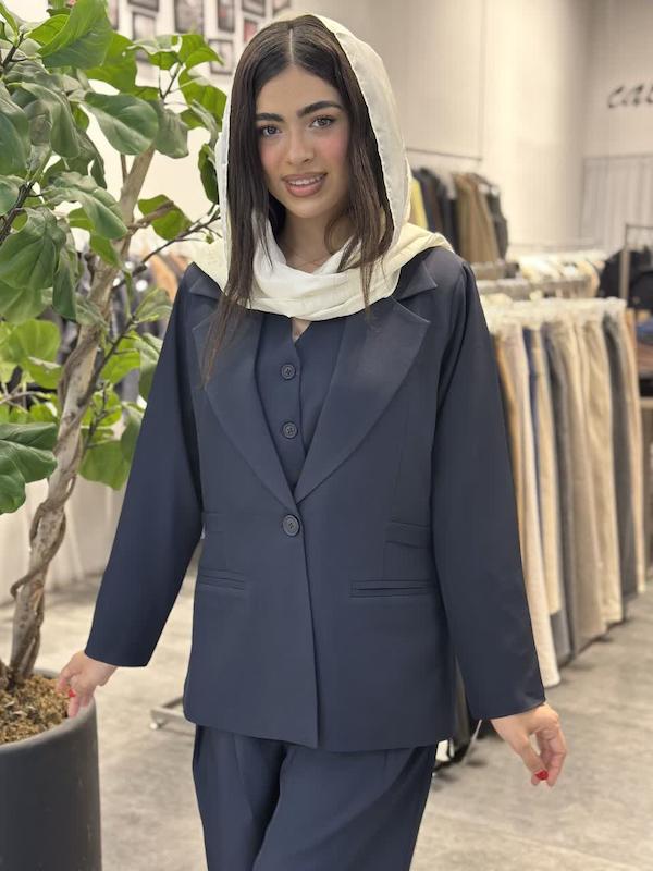 ست کت شلوار جلیقه مهشید