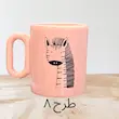 ماگ طرح دار دسته انگلیسی
