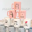 ماگ طرح دار دسته انگلیسی