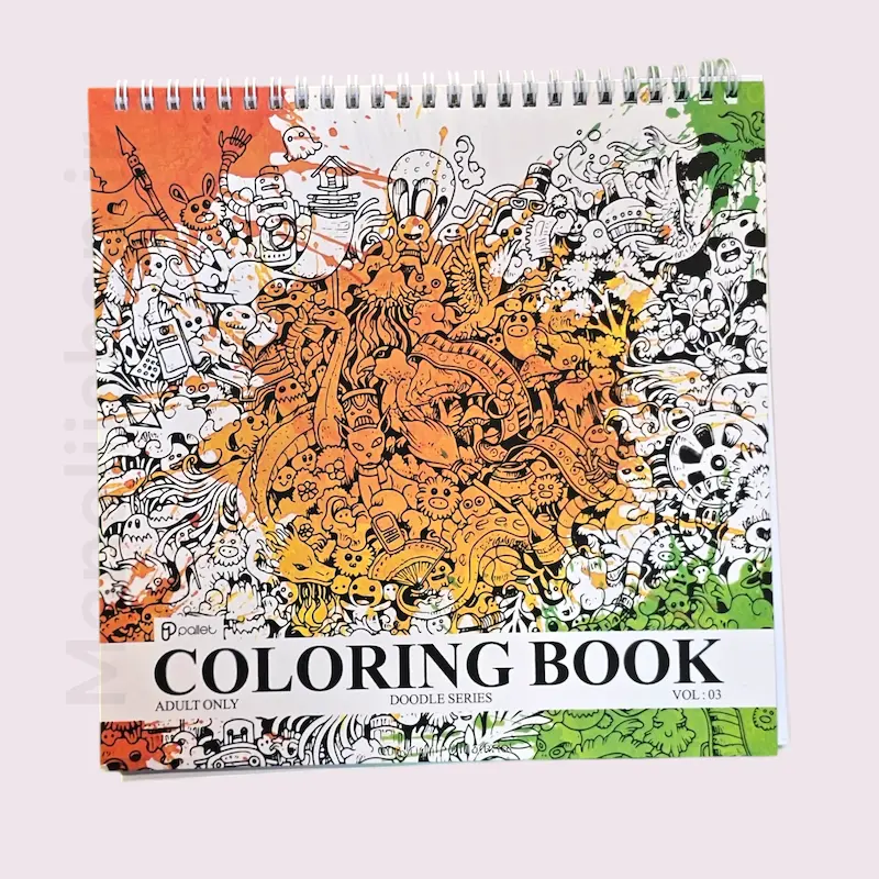 دفتر رنگ آمیزی بزرگسال-DOODLE ART