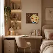 ساعت دیواری چوبی ماه پونه