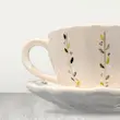 فنجان لته خوری زیر دار دستساز طرح نعنا