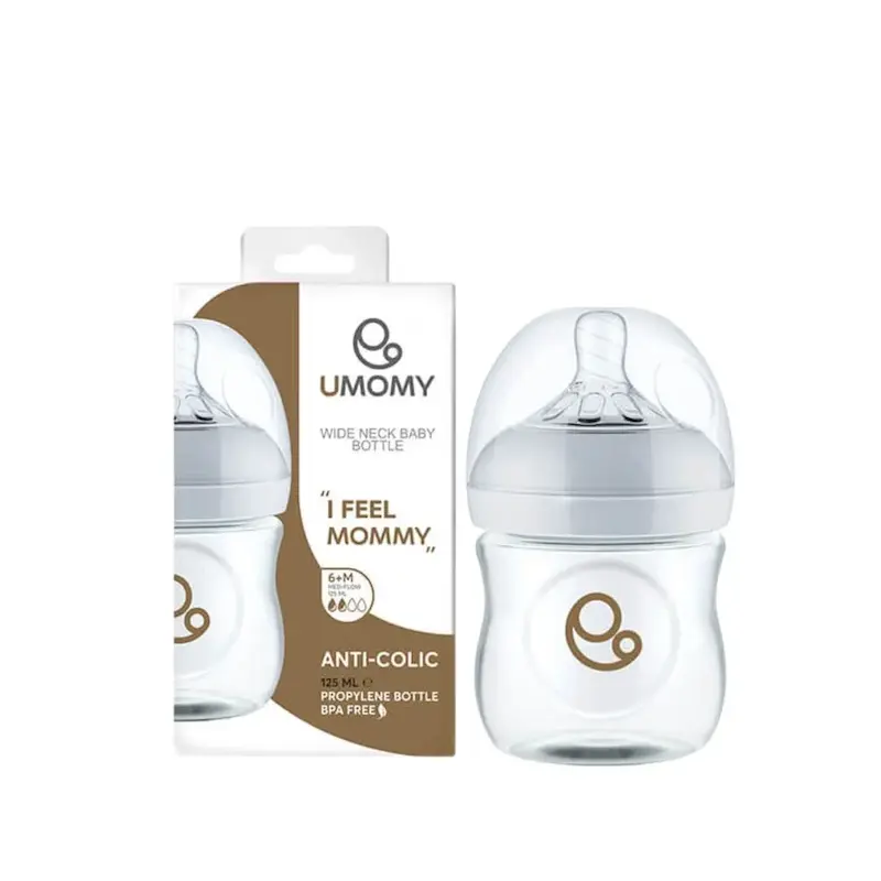 شیشه شیر یومامی ۱۲۵ میلی‌لیتر | مناسب نوزادان از بدو تولد