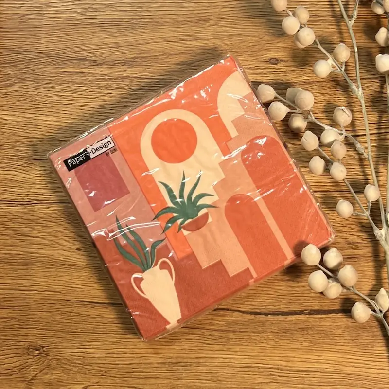 دستمال کاغذی تزئینی سفره برند دونی (DUNI) آلمان بسته 20 عددی 012