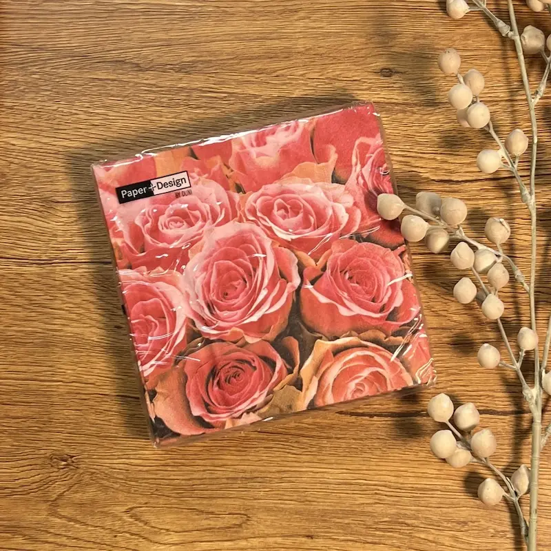 دستمال کاغذی تزئینی سفره برند دونی (DUNI) آلمان بسته 20 عددی 014