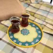 سینی گل فیروزه ای قطر 23 از برند Zucci 