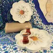 سینی طرح  گل داوودی قطر 28 و36 از برند Zucci 