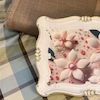 سینی طرح گل سفید قطر21*31 از برند Zucci 