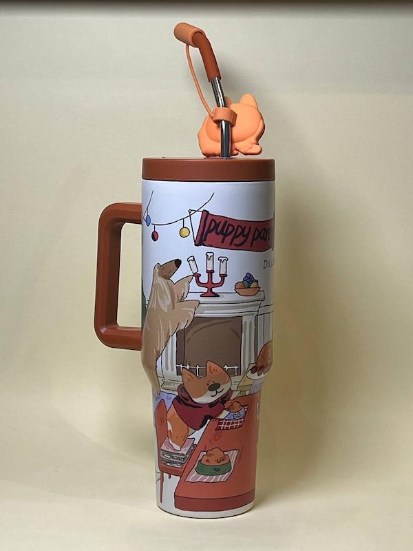  ماگ دسته دار فانتزی تامبلر طرح سگ برند DILLER 