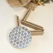 نعلبکی گرد طرح مثلث آبی قطر12 از برند H.O.G.A