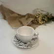 فنجان و نعلبکی گل  300 میل از برند کرامیکا 