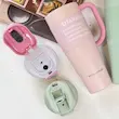 تراول ماگ دسته دار برند SITARAYURI سبز صورتی