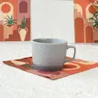 نیم لیوان شیاردار سرامیکی 