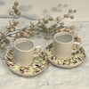 ست کرامیکا 6 پارچه فنجان و نعلبکی 1007
