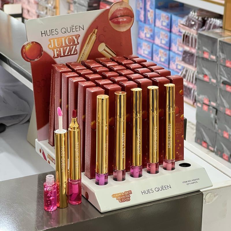 شیدینگ و برق لب  دوطرفه HUES QUEEN