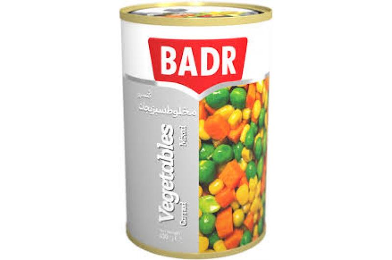 کنسرو مخلوط سبزیجات 420 گرم بدر 