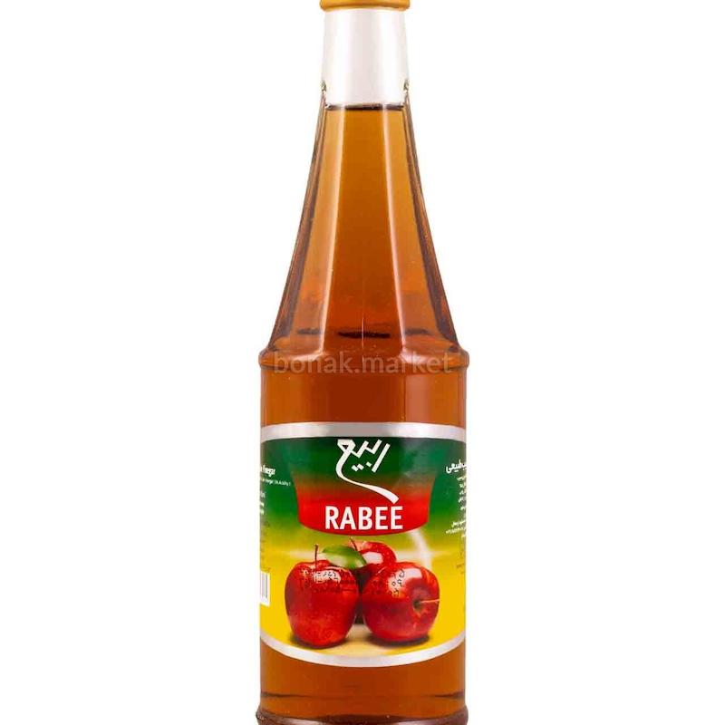 سرکه سیب طبیعی شیشه ای ربیع 430 میل