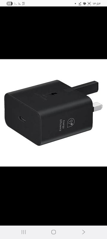 شارژر ۲۵وات سامسونگ (دو سر تایپ سی) اصلی 