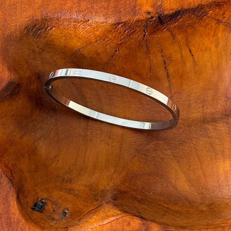 دستبندالنگویی نازک بیضی کارتیه 