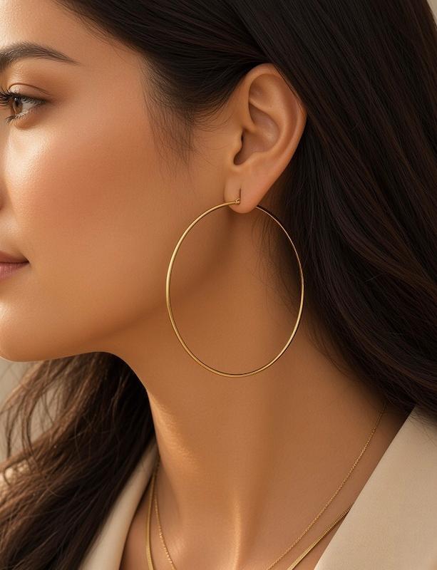 گوشواره حلقه ای بزرگ