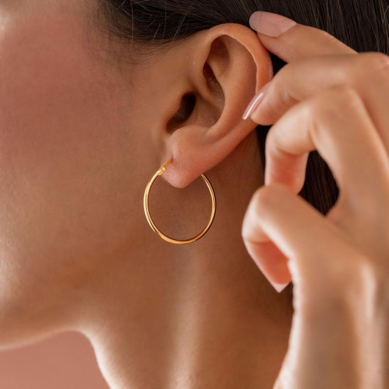 گوشواره حلقه ای سایز متوسط