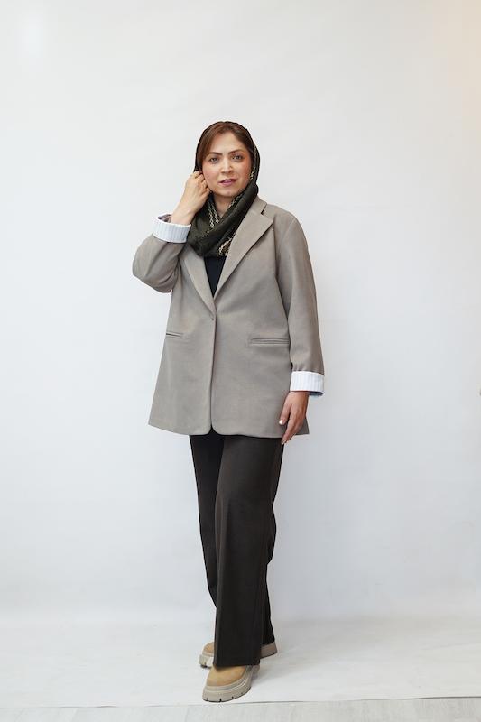 پالتو فوتر آستین راه راه