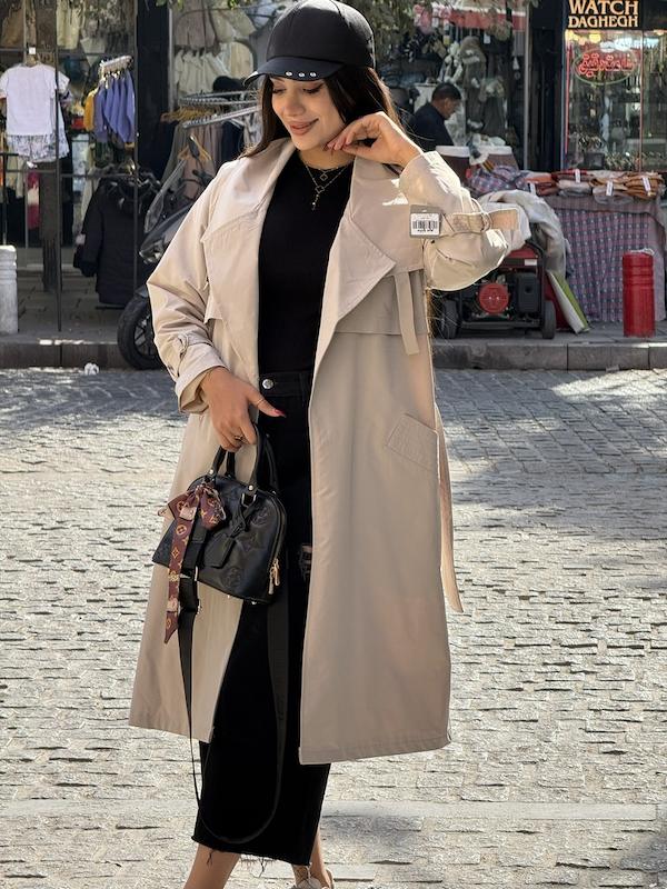 بارونی استردار یقه بند دار 16644