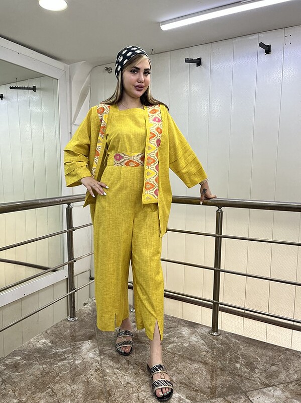 ست اورال و مانتو مزونی مدل لیلی کد 7223