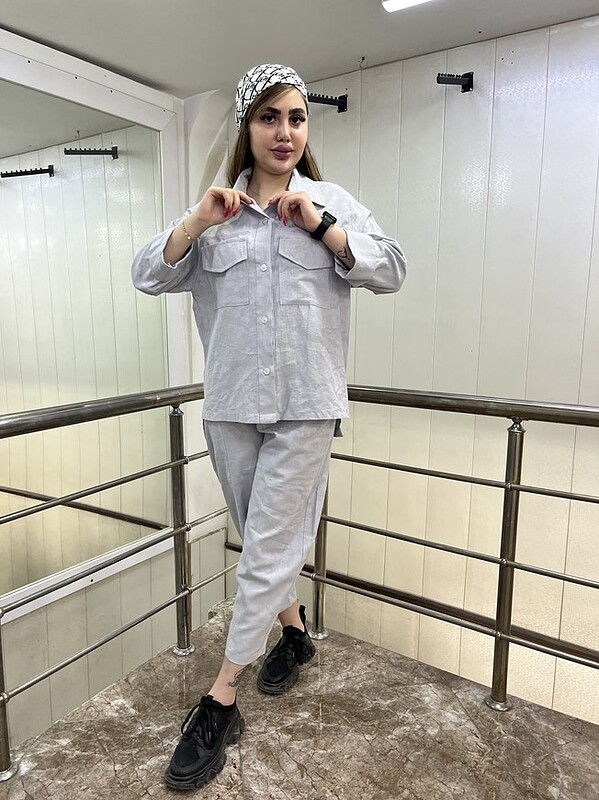 ست مانتوشلوار مدل نفیس کد 7229