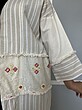 مانتو جلو باز کمر گلدوزی شده مدل متینا کد 7383