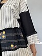 مانتو جلو باز کمر گلدوزی شده مدل متینا کد 7383