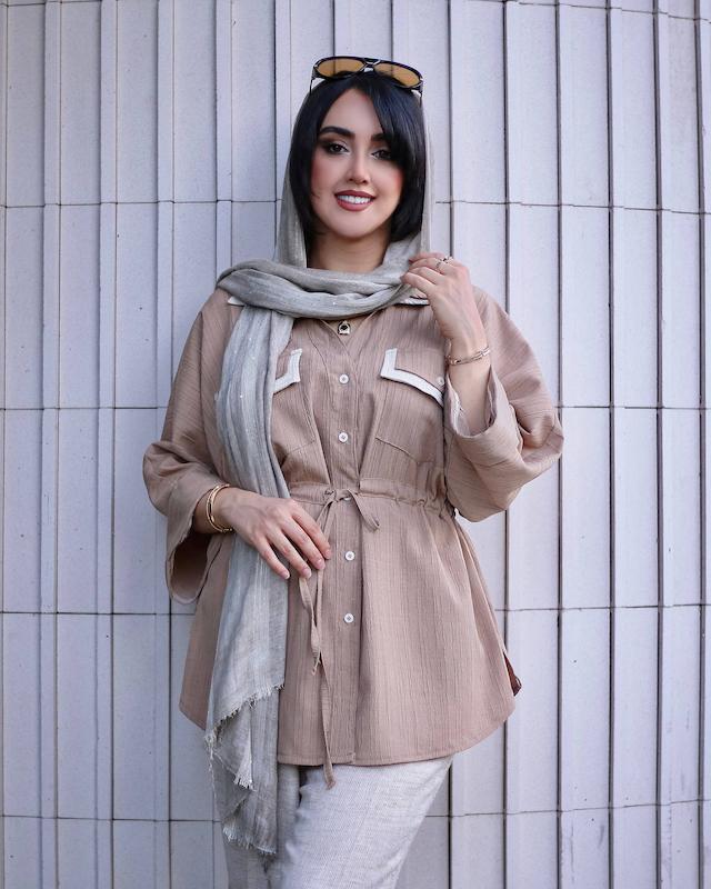 شومیز کمرگت دوجیب