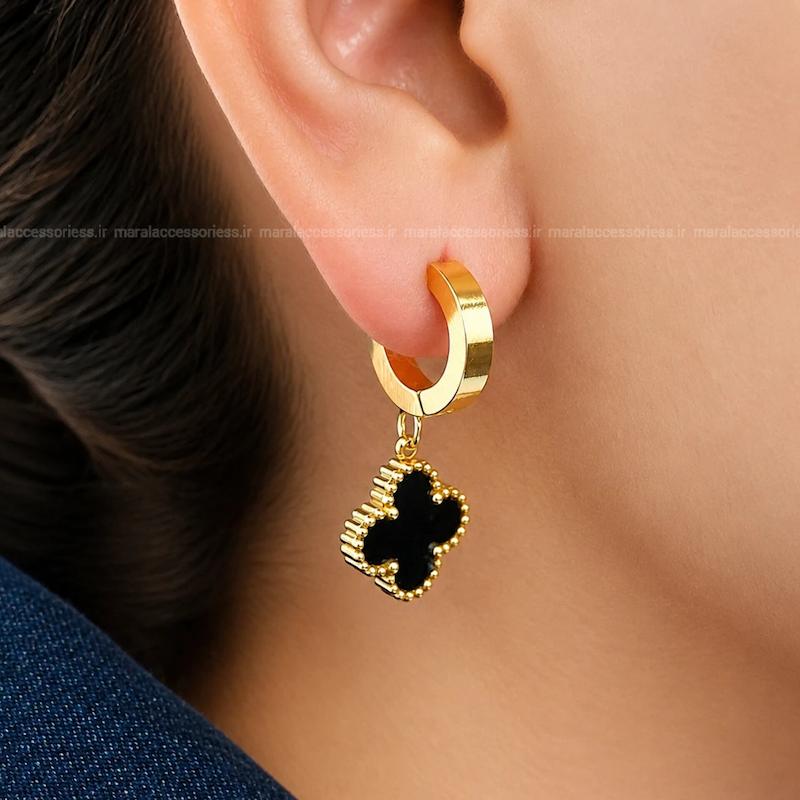 گوشواره ونکلیف قفل حلقه ای کد۸۴۳