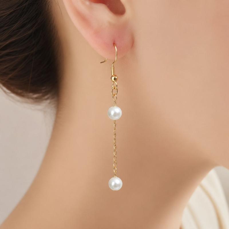 گوشواره استیل آویز مروارید 1188