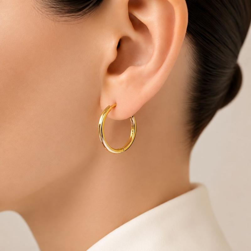 گوشواره حلقه‌ای کلاسیک قفل مخفی 1358