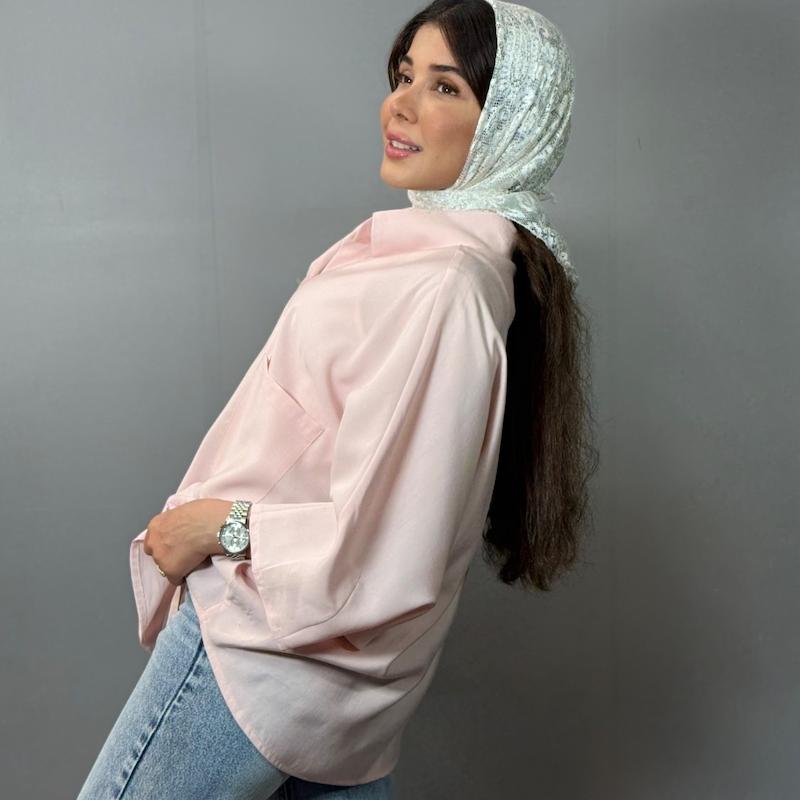 شومیز مانتویی سیلک پری
