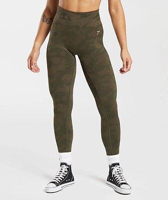 لگ سیملس اورجینال جیمشارک GYMSHARK ADAPT CAMO SEAMLESS  